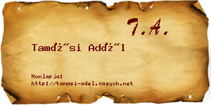Tamási Adél névjegykártya